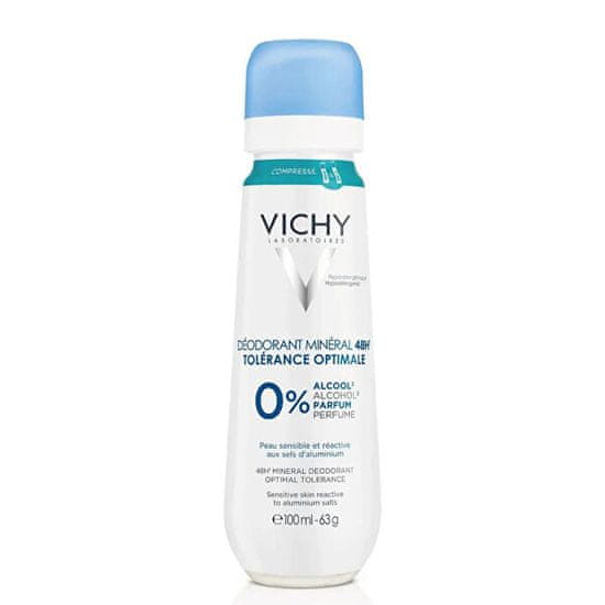Vichy Mineralni deodorant v pršilu Optimal Tolerance (48H Mineral Deodorant) 100 ml