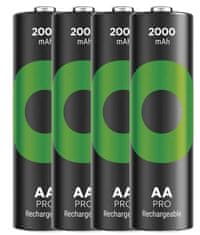GP ReCyko Pro HR6 (AA) polnilna baterija, 2000 mAh, 4 kosi