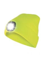 Velamp kapa CAP07L z LED svetlo limeta rumena, z reflektorjem
