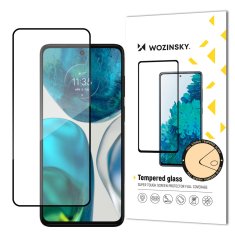 WOZINSKY Trpežno kaljeno steklo 9H za celoten zaslon Motorola Moto G52 z okvirjem Case Friendly črno
