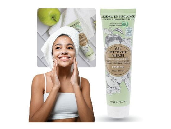 Jeanne En Provence Jeanne en Provence Gel Nettoyant Visage Apple - Osvežilni BIO gel za umivanje obraza 150ml