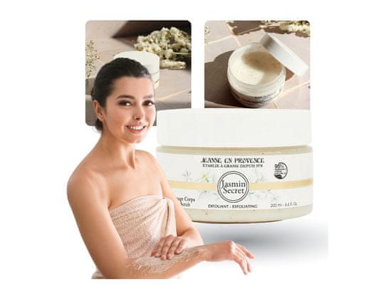 Jeanne En Provence Jeanne en Provence - Body Scrub Jasmin Secret Nežen piling za telo 200ml