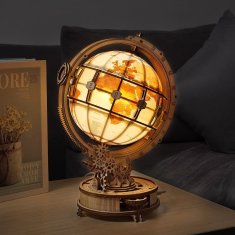Robotime Rokr Shining 3D lesena sestavljanka Globus 180 kosov