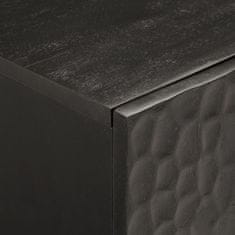 shumee TV omarica črna 105x33x46 cm trden mangov les