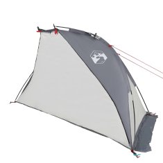 Vidaxl vidaXL Šotor za na plažo, siv, 268 x 223 x 125 cm, 185T poliester