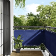 shumee Balkonsko platno modro 75x700 cm 100 % poliestrski oxford