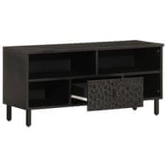 shumee TV omarica črna 100x33x46 cm trden mangov les