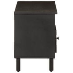 shumee TV omarica črna 100x33x46 cm trden mangov les