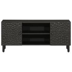 shumee TV omarica črna 105x33x46 cm trden mangov les