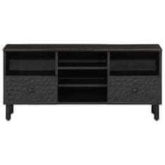 shumee TV omarica črna 100x33x46 cm trden mangov les