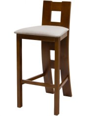eoshop Bukov oblazinjen barski stol NORA Z89 (barva: naravna)