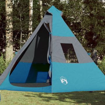 Vidaxl vidaXL Šotor tipi za 7 oseb, moder, vodoodporen