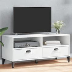 Greatstore TV omarica VIKEN bela trdna borovina