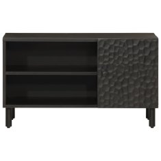 Greatstore TV omarica črna 80x31x46 cm trden mangov les