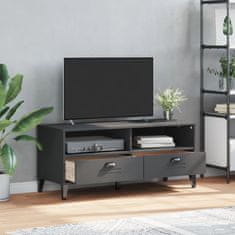 Greatstore TV omarica VIKEN antracitno siva trdna borovina