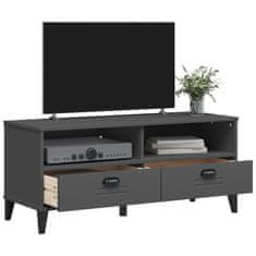 Greatstore TV omarica VIKEN antracitno siva trdna borovina