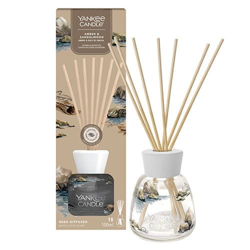 Yankee Candle Aroma difuzér , Ambra a santalové dřevo, 100 ml