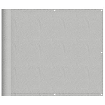 Vidaxl Balkonsko platno svetlo sivo 90x400 cm 100 % poliester oxford