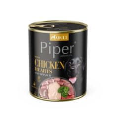 Piper Adult piščančja srca in rjavi riž 800 g