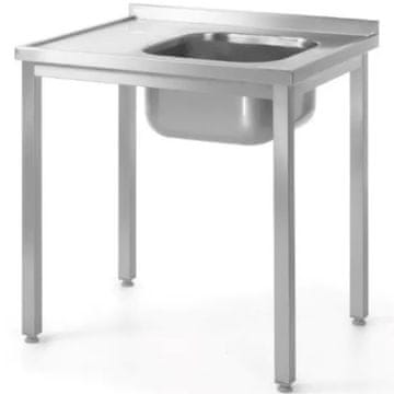 shumee Jeklena stenska miza z umivalnikom DESNA 100x70x85 cm - Hendi 812884
