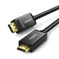 Ugreen DisplayPort kabel HDMI 4K HDR 3D 3 m črn