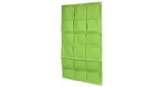 Merco Wall Grow Bag 18 tekstilnih stenskih sadilnikov zelene barve, 1 kos