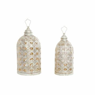 DKD Home Decor Kletka DKD Home Decor 27,5 x 27,5 x 52 cm Zlata kovina Bela Vrt