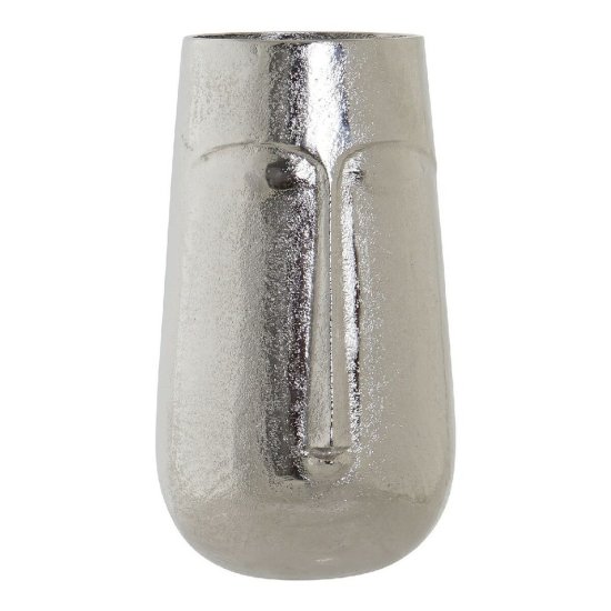 DKD Home Decor Vaza DKD Home Decor Face Silver Aluminium Modern 16 x 16 x 28 cm