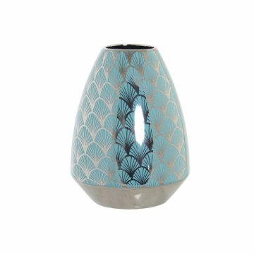 DKD Home Decor Vaza DKD Home Decor Turkizna porcelana Oriental (18 x 18 x 24 cm)