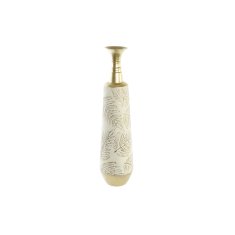 DKD Home Decor Vaza DKD Home Decor Golden Metal Cream Tropical List rastline (19 x 19 x 76 cm)
