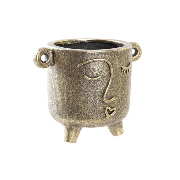 DKD Home Decor Vaza DKD Home Decor Golden Magnesium Modern Face 33 x 23 x 25,5 cm