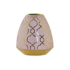 DKD Home Decor Vaza DKD Home Decor Porcelan Roza Zlata Orientalska kromirana 16 x 16 x 18 cm