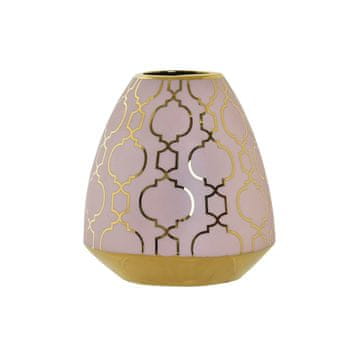 DKD Home Decor Vaza DKD Home Decor Porcelan Roza Zlata Orientalska kromirana 16 x 16 x 18 cm