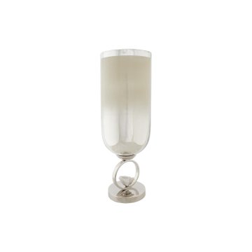 DKD Home Decor Vaza DKD Home Decor Šampanjec Kristal Aluminij (15 x 15 x 44 cm)