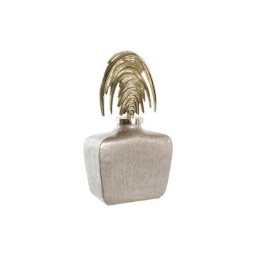 DKD Home Decor Vaza DKD Home Decor Crystal Beige Golden Aluminium (28 x 11 x 45 cm)