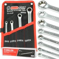 MAR-POL Dvostranski nasadni ključi TORX, 4 kom., 6-24 mm M58164
