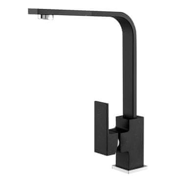 slomart Nook črna granitna kuhinjska armatura