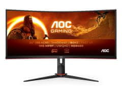 AOC CU34G2XP/BK LED gaming monitor, 86,4 cm (34), VA, WQHD, ukrivljen