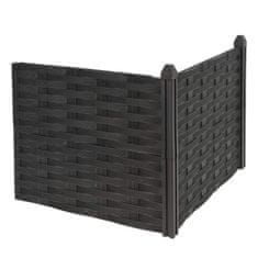 ProGarden Dvignjena postelja 45 x 45 x 18 cm črna plastika KO-R10000250