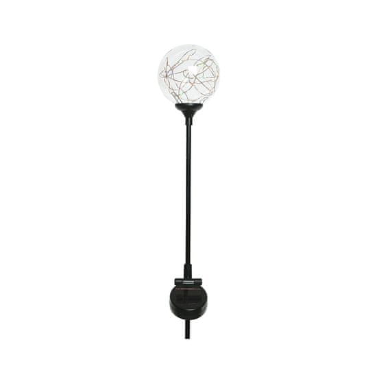 Lumineo Vrtna svetilka Lumineo Solar Black (10 x 72 cm)