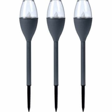 ProGarden Vrtna svetilka Progarden Temno siva (21 x 8 x 31 cm) (3 enote)