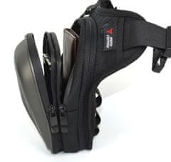 Korbi Motoristična torba za nogo, siva torbica Motocentric
