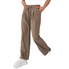 Dstreet Ženske hlače EUFRAZ olivne barve uy2051 L-XL