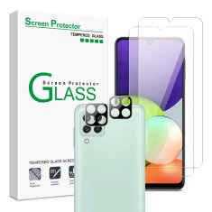OEM Komplet 2 kaljenih stekel in 2 stekel za kamero, Samsung Galaxy A22 4G