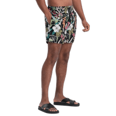 OMBRE Moške plavalne hlačeV1 OM-SRBS-0140 črne barve MDN124995 S