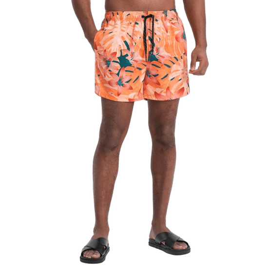OMBRE Moške plavalne hlačeV1 OM-SRBS-0140 oranžne barve MDN124996