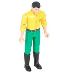 Bruder BWORLD John Deere figura rumena srajca, zelene hlače