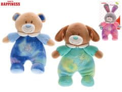 Plišasta živalica Baby Happiness 21 cm z ropotuljico v notranjosti na kartici