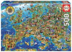 Educa Puzzle Mad Zemljevid Evrope 500 kosov
