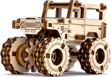 Wooden city 3D sestavljanka Superfast Monster Truck 5